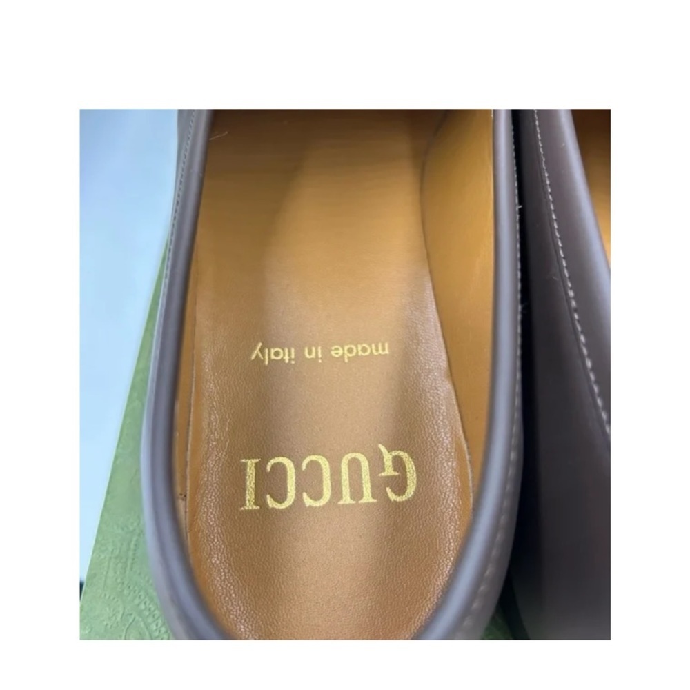 Gucci JORDAAN horse bit 100th anniversary, Leather loafers 7.5 fits 8.5 US - Picture 3 of 7